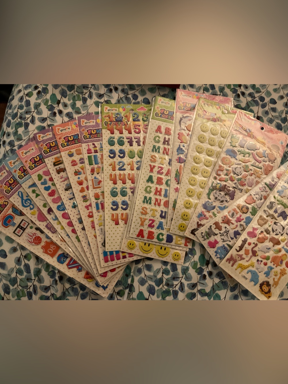 Stationary Stickers- lot of 16 sheets of random stickers.
